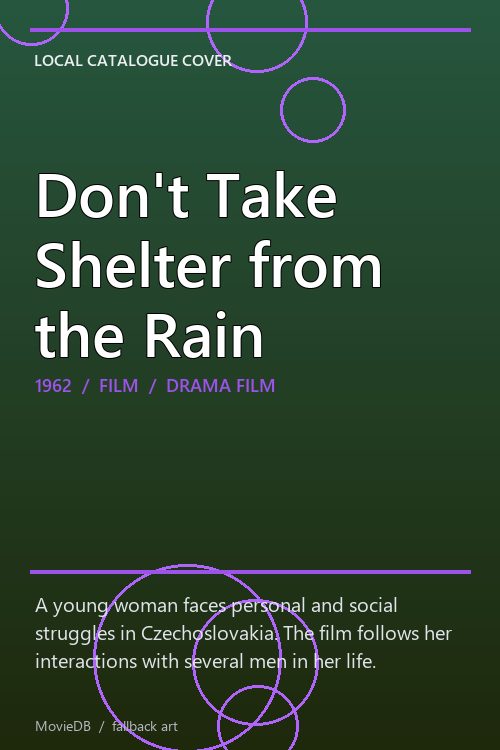 Don't Take Shelter from the Rain poster