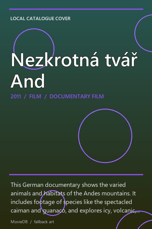 Nezkrotná tvář And poster