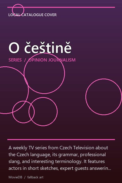 O češtině poster