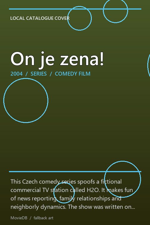 On je zena! poster