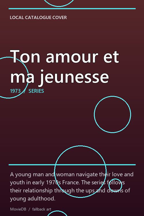 Ton amour et ma jeunesse poster