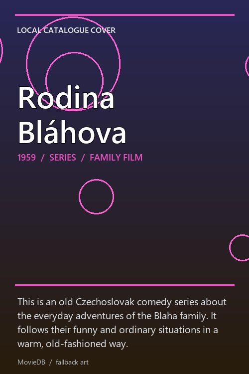 Rodina Bláhova poster