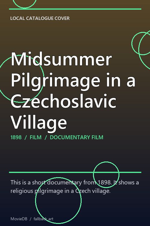 Midsummer Pilgrimage in a Czechoslavic Village poster
