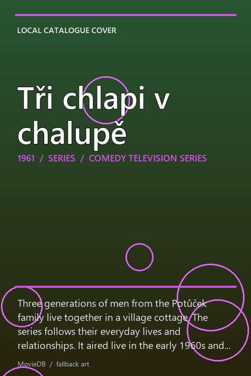 Tři chlapi v chalupě poster