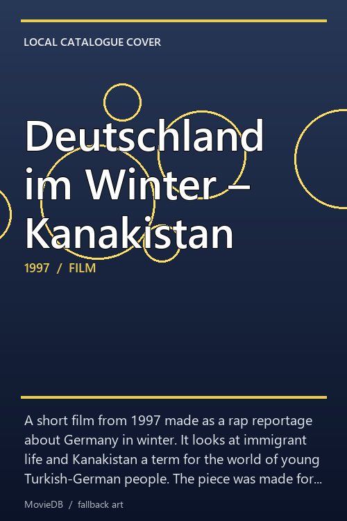 Deutschland im Winter – Kanakistan poster