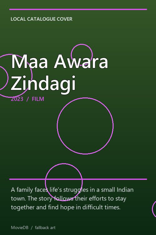 Maa Awara Zindagi poster
