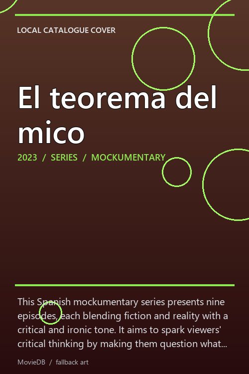 El teorema del mico poster