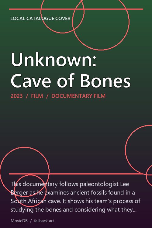 Unknown: Cave of Bones poster