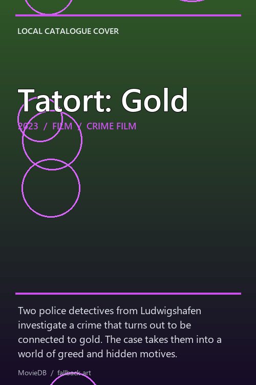 Tatort: Gold poster