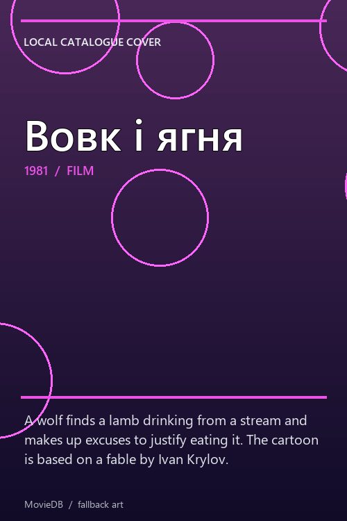 Вовк і ягня poster