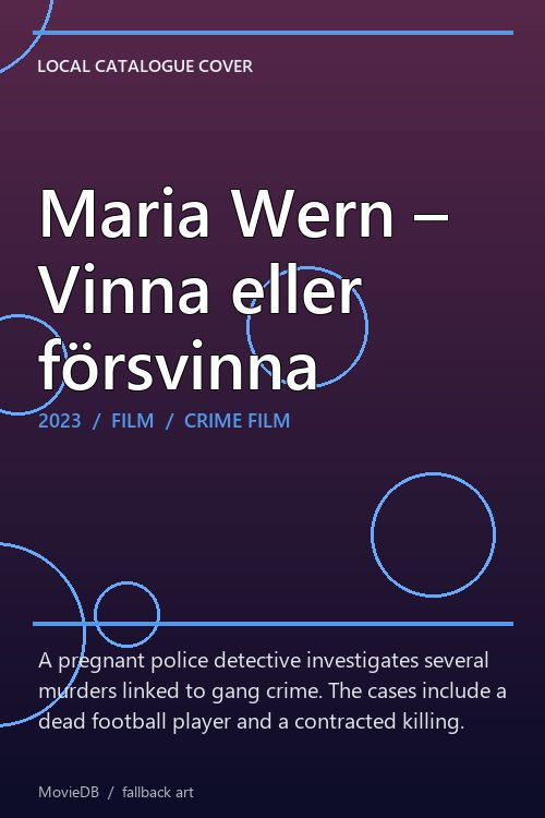 Maria Wern – Vinna eller försvinna poster