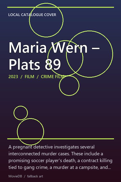 Maria Wern – Plats 89 poster