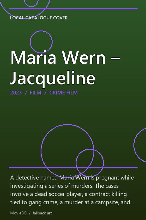 Maria Wern – Jacqueline poster
