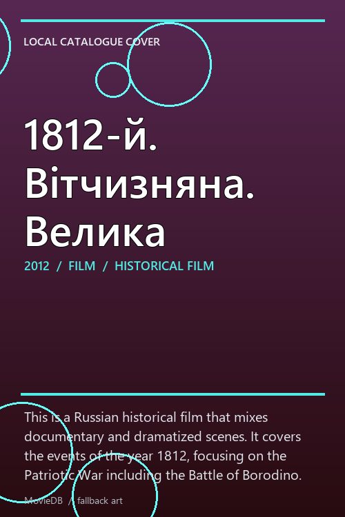 1812-й. Вітчизняна. Велика poster