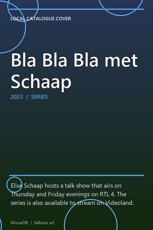 Bla Bla Bla met Schaap poster
