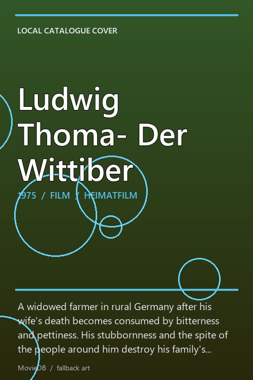 Ludwig Thoma- Der Wittiber poster