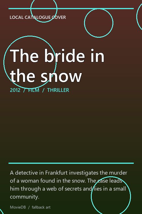 The bride in the snow poster