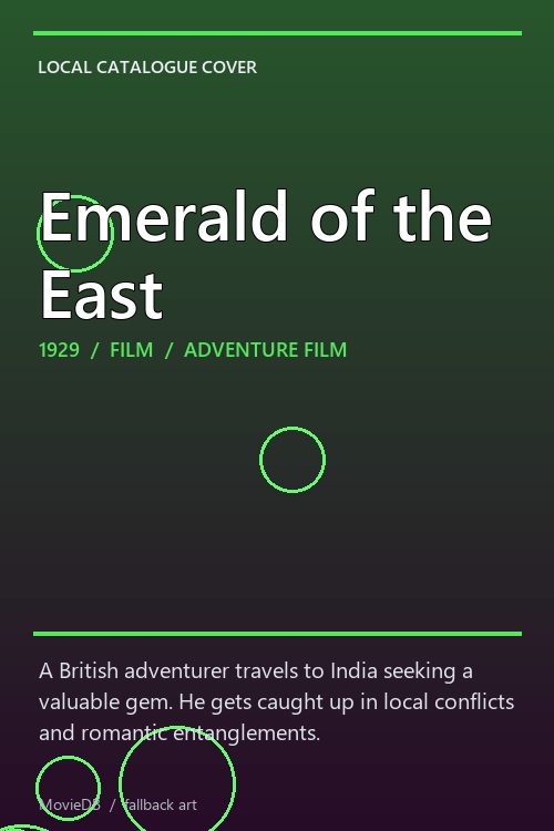 Emerald of the East poster