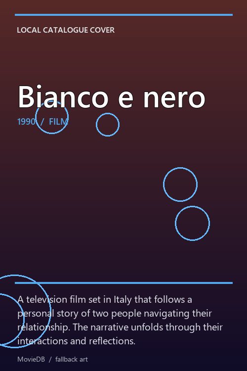 Bianco e nero poster