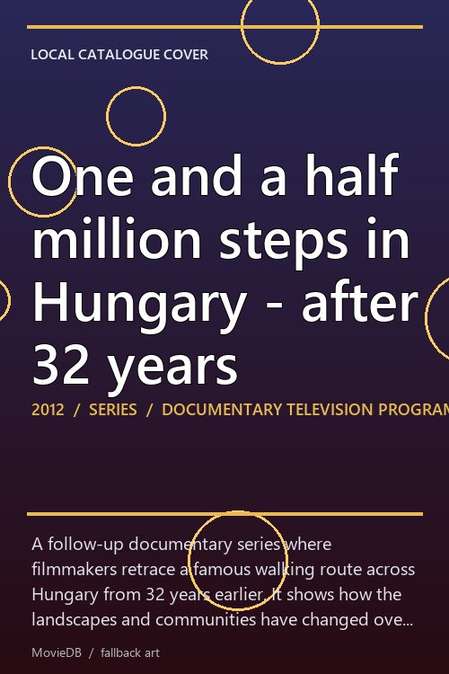 One and a half million steps in Hungary - after 32 years poster