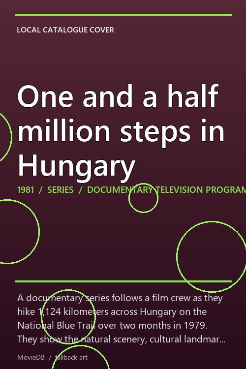One and a half million steps in Hungary poster