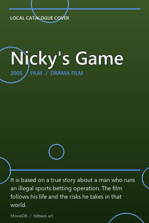 Nicky's Game poster