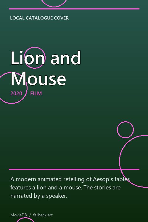 Lion and Mouse poster