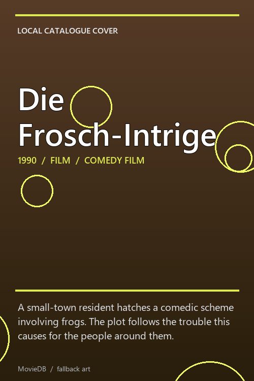 Die Frosch-Intrige poster