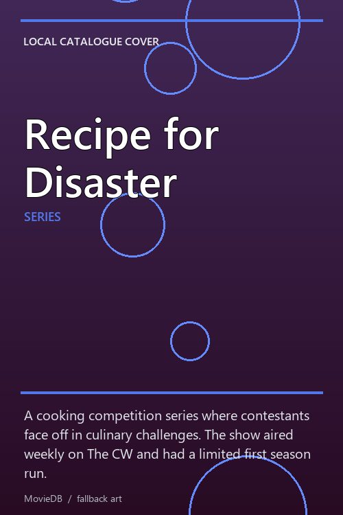 Recipe for Disaster poster