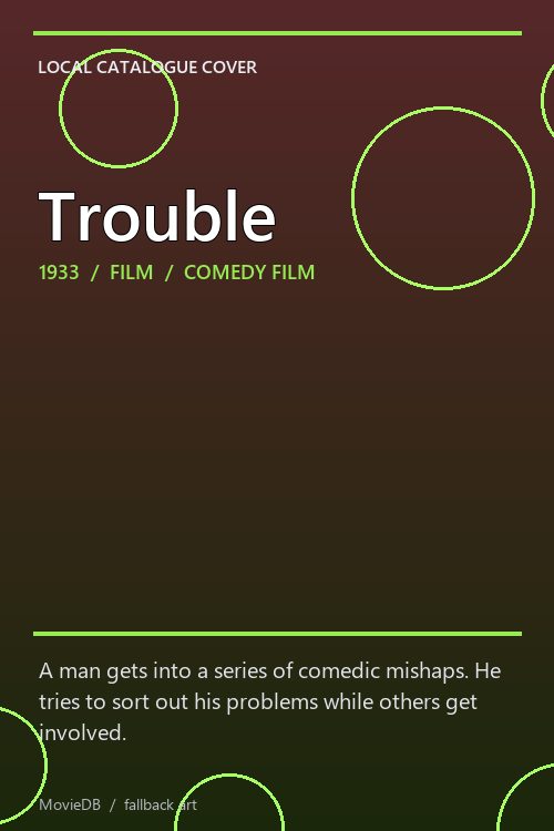 Trouble poster