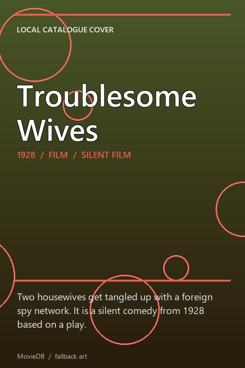 Troublesome Wives poster