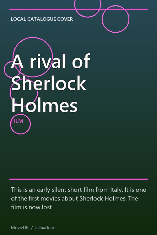 A rival of Sherlock Holmes poster