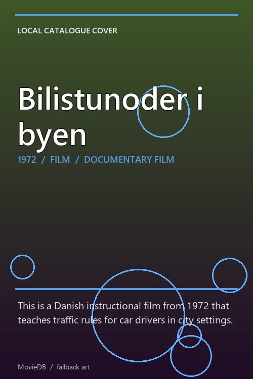 Bilistunoder i byen poster