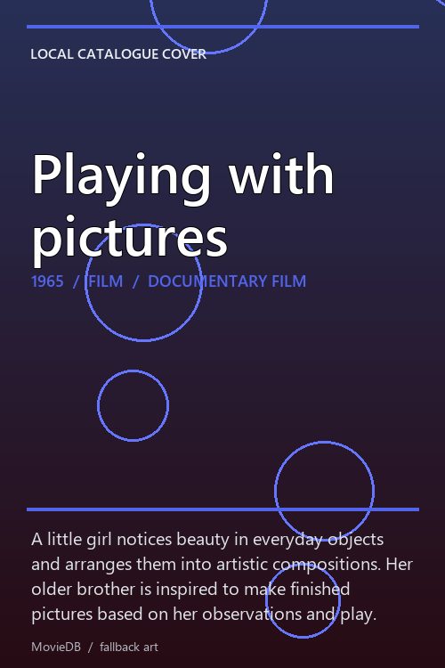 Playing with pictures poster