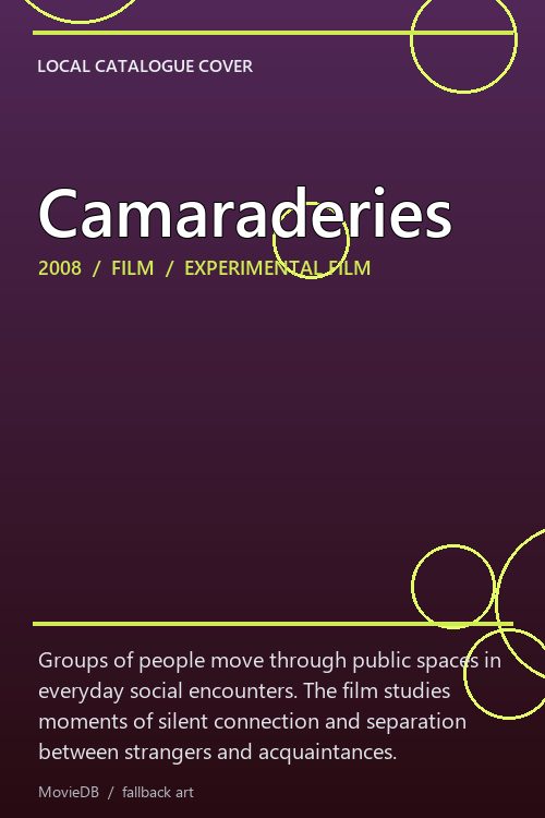 Camaraderies poster