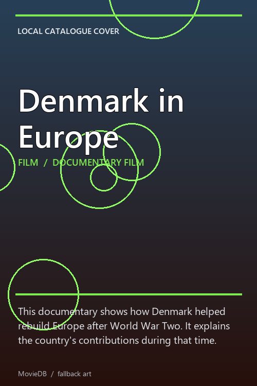 Denmark in Europe poster