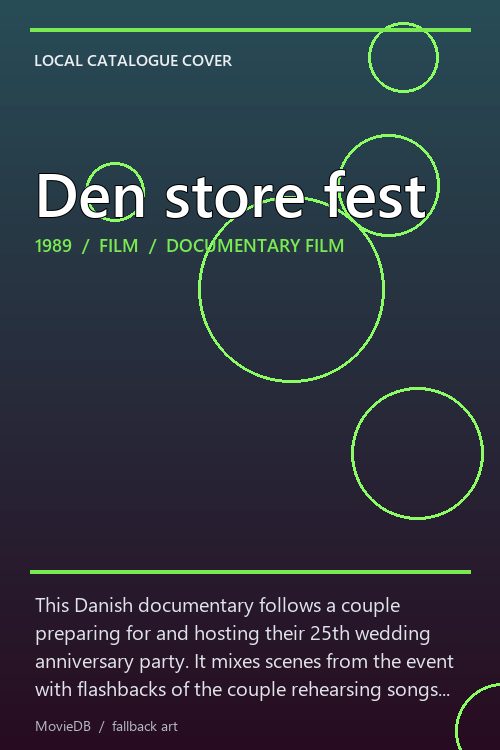 Den store fest poster