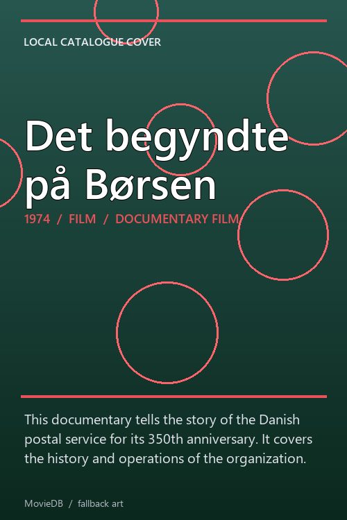 Det begyndte på Børsen poster