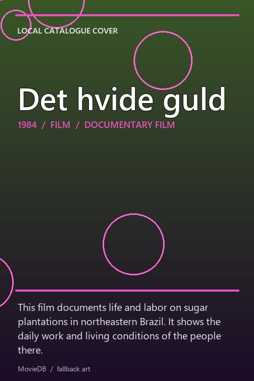 Det hvide guld poster