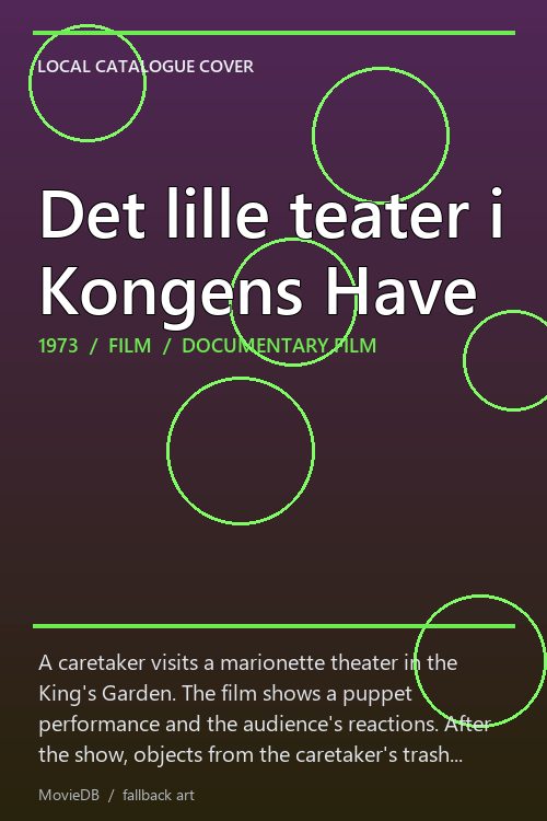 Det lille teater i Kongens Have poster