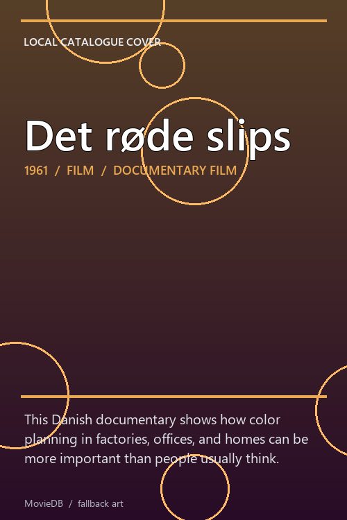 Det røde slips poster