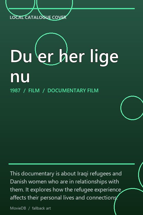 Du er her lige nu poster