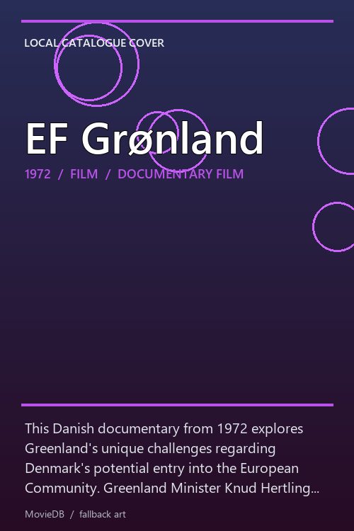EF Grønland poster