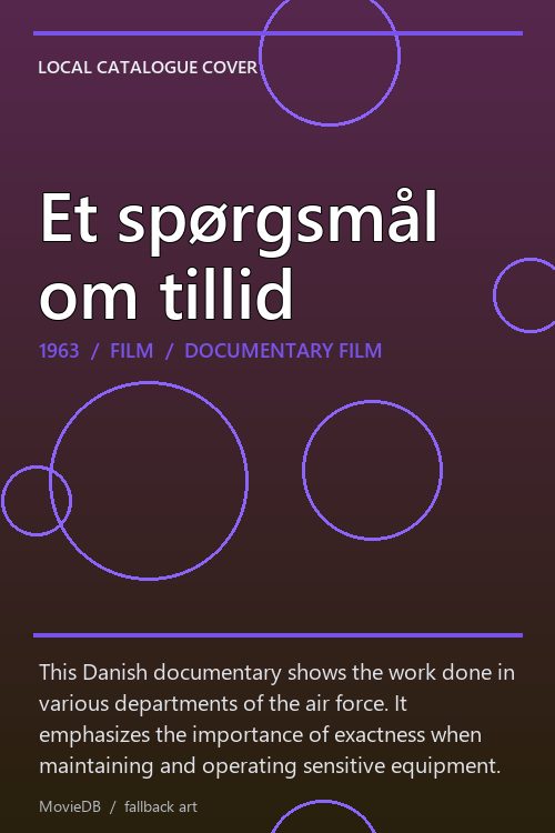 Et spørgsmål om tillid poster