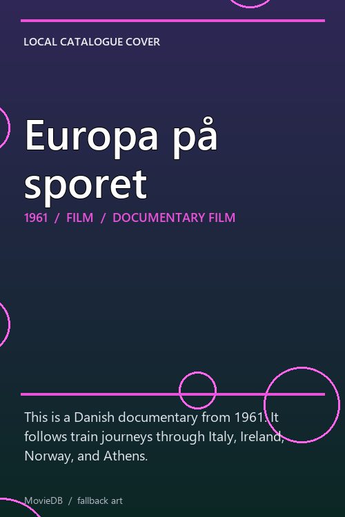 Europa på sporet poster