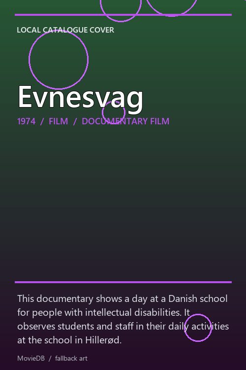 Evnesvag poster
