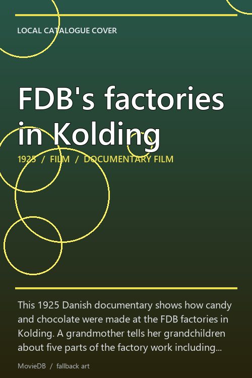 FDB's factories in Kolding poster