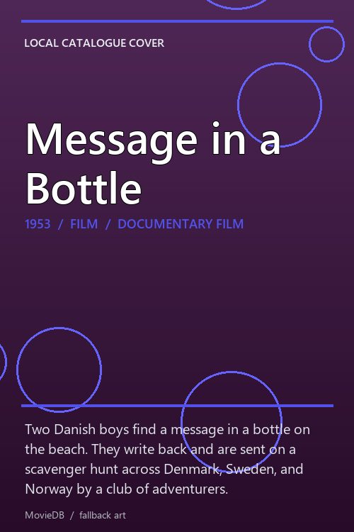 Message in a Bottle poster