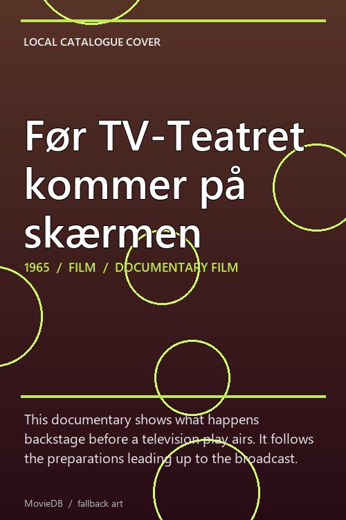 Før TV-Teatret kommer på skærmen poster
