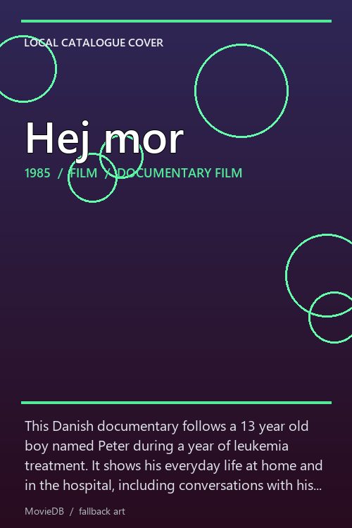 Hej mor poster